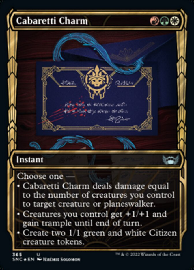 Cabaretti Charm (Showcase Golden Age Gilded Foil) [Streets of New Capenna] | Exor Games Summserside