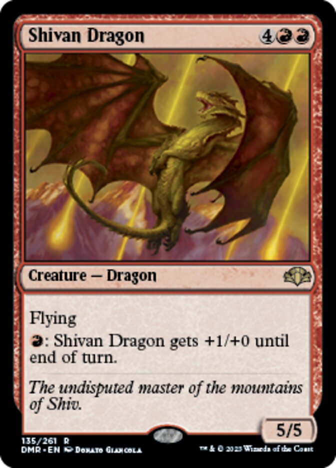 Shivan Dragon [Dominaria Remastered] | Exor Games Summserside