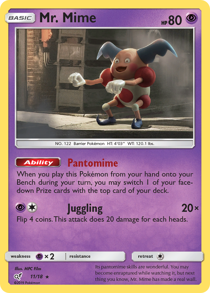 Mr. Mime (11/18) [Sun & Moon: Detective Pikachu] | Exor Games Summserside