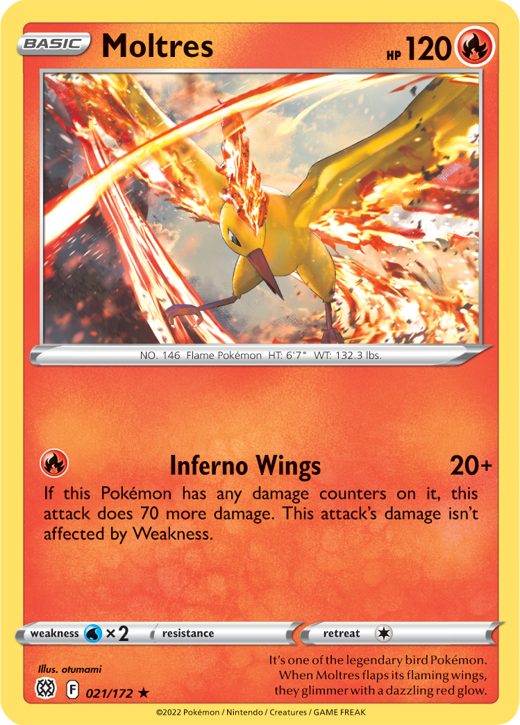 Moltres (021/172) [Sword & Shield: Brilliant Stars] | Exor Games Summserside