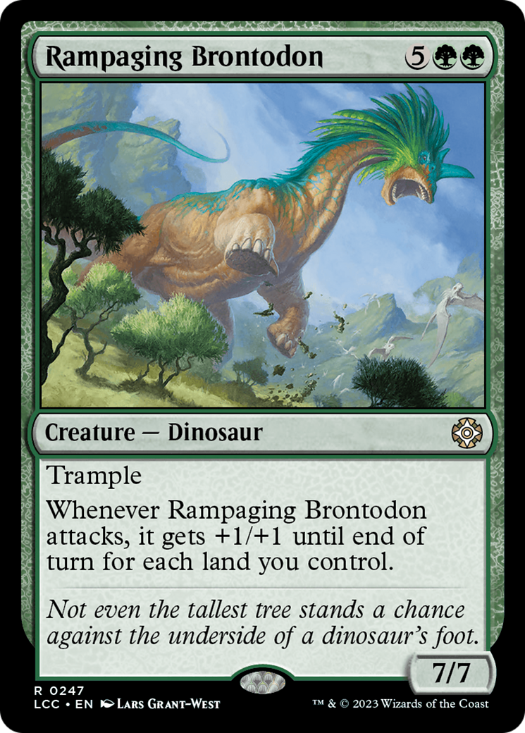 Rampaging Brontodon [The Lost Caverns of Ixalan Commander] | Exor Games Summserside