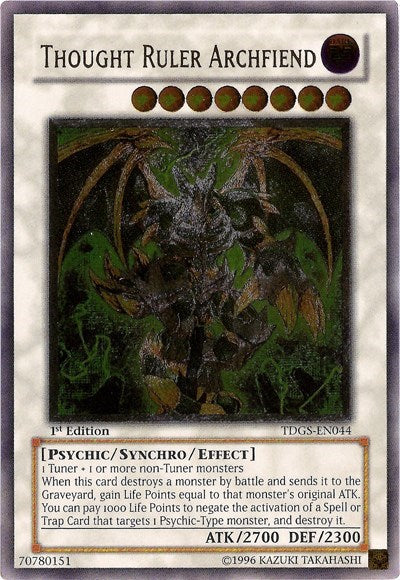 Thought Ruler Archfiend (UTR) [TDGS-EN044] Ultimate Rare | Exor Games Summserside