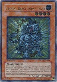 Crystal Beast Topaz Tiger (UTR) [FOTB-EN004] Ultimate Rare | Exor Games Summserside