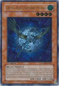 Crystal Beast Sapphire Pegasus (UTR) [FOTB-EN007] Ultimate Rare | Exor Games Summserside