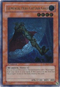 Elemental Hero Captain Gold (UTR) [FOTB-EN014] Ultimate Rare | Exor Games Summserside