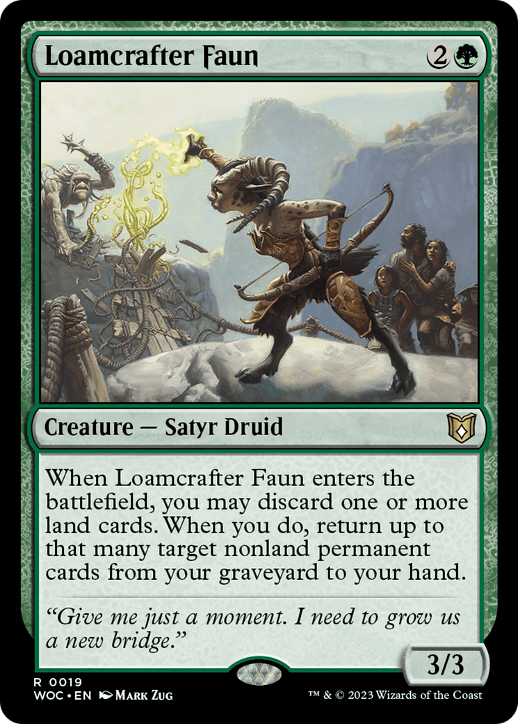 Loamcrafter Faun [Wilds of Eldraine Commander] | Exor Games Summserside