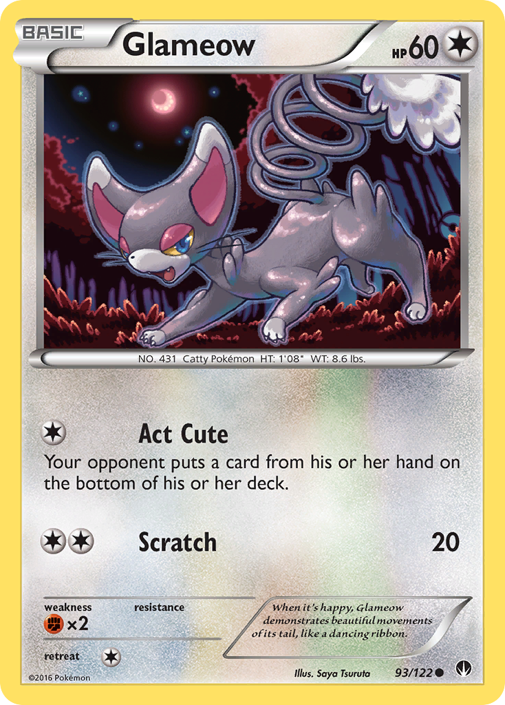 Glameow (93/122) [XY: BREAKpoint] | Exor Games Summserside