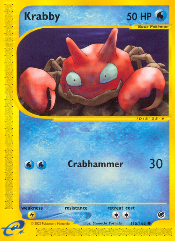 Krabby (115/165) [Expedition: Base Set] | Exor Games Summserside