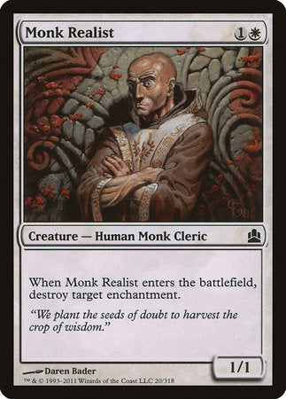 Monk Realist [Commander 2011] | Exor Games Summserside