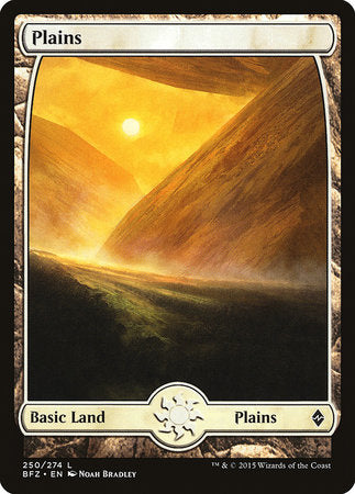 Plains (250) - Full Art [Battle for Zendikar] | Exor Games Summserside