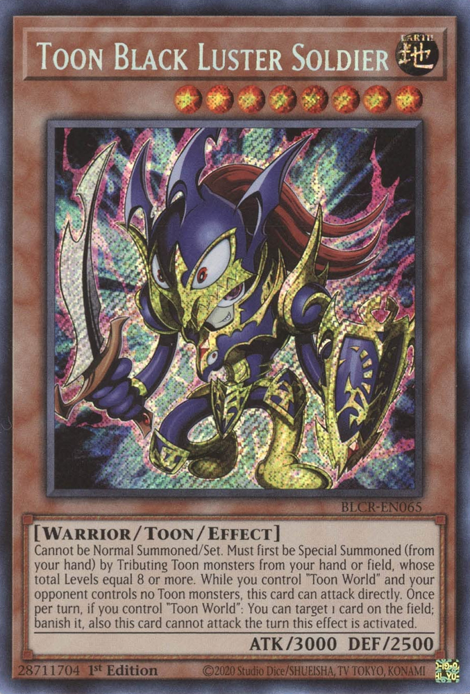 Toon Black Luster Soldier [BLCR-EN065] Secret Rare | Exor Games Summserside