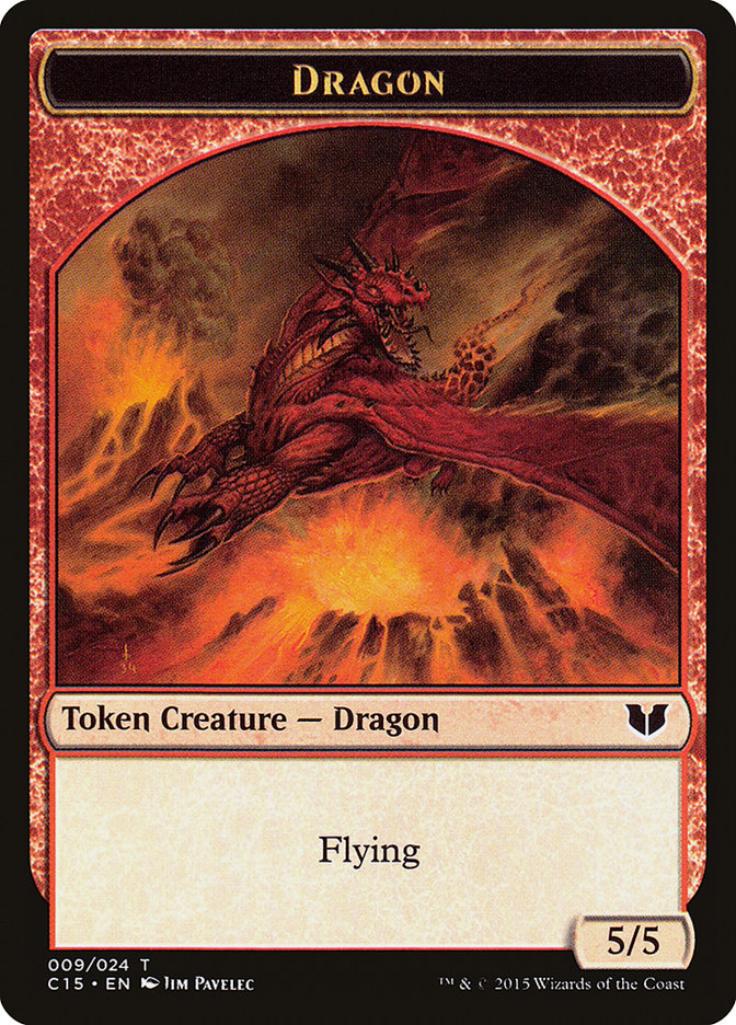 Dragon // Dragon Double-Sided Token [Commander 2015 Tokens] | Exor Games Summserside