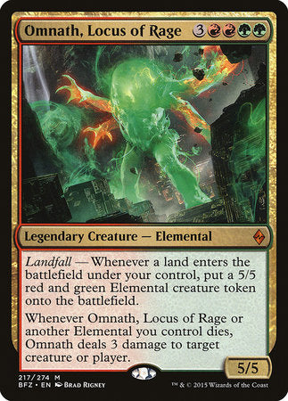 Omnath, Locus of Rage [Battle for Zendikar] | Exor Games Summserside