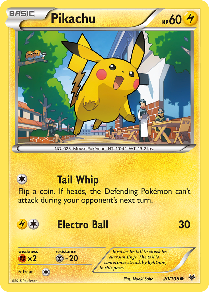 Pikachu (20/108) [XY: Roaring Skies] | Exor Games Summserside