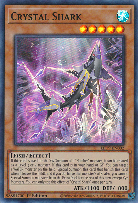 Crystal Shark [LED9-EN002] Super Rare | Exor Games Summserside