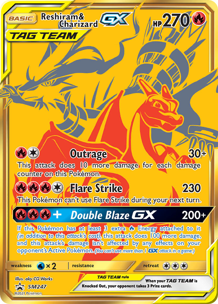 Reshiram & Charizard GX (SM247) [Sun & Moon: Black Star Promos] | Exor Games Summserside