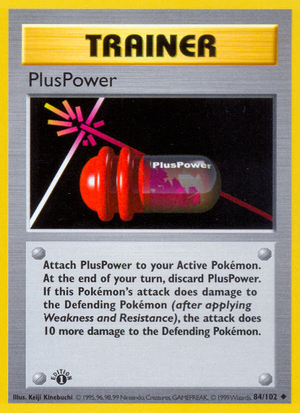 PlusPower (84/102) (Shadowless) [Base Set 1st Edition] | Exor Games Summserside