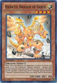 Hieratic Dragon of Gebeb [GAOV-EN019] Super Rare | Exor Games Summserside