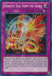 Hieratic Seal From the Ashes [GAOV-EN088] Secret Rare | Exor Games Summserside
