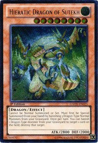 Hieratic Dragon of Sutekh (UTR) [GAOV-EN025] Ultimate Rare | Exor Games Summserside