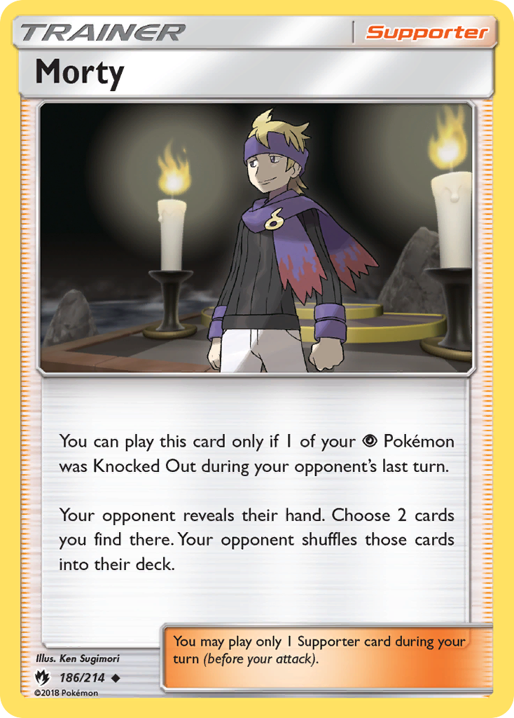 Morty (186/214) [Sun & Moon: Lost Thunder] | Exor Games Summserside