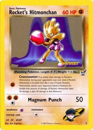 Rocket's Hitmonchan (9) (Jumbo Card) [Best of Promos] | Exor Games Summserside