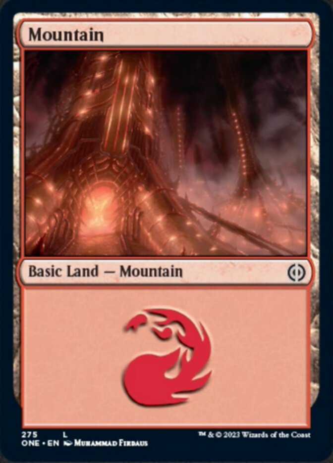 Mountain (275) [Phyrexia: All Will Be One] | Exor Games Summserside