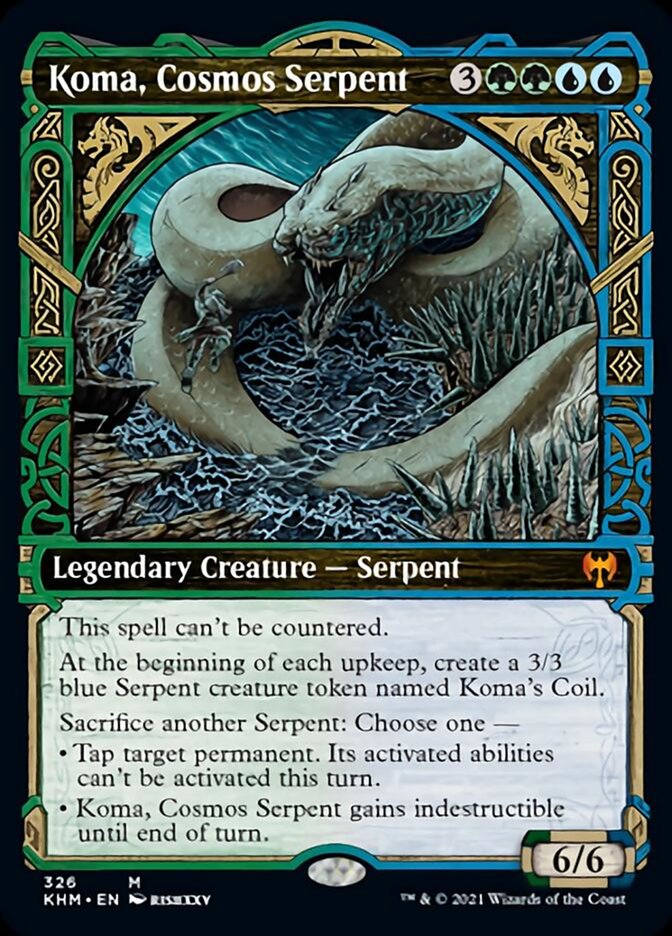 Koma, Cosmos Serpent (Showcase) [Kaldheim] | Exor Games Summserside