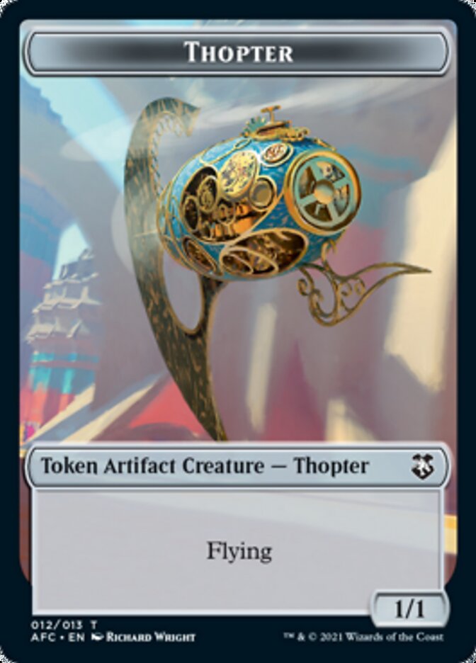 Thopter // Treasure Double-sided Token [Dungeons & Dragons: Adventures in the Forgotten Realms Commander Tokens] | Exor Games Summserside