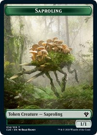 Saproling // Treasure Double-sided Token [Commander 2020 Tokens] | Exor Games Summserside