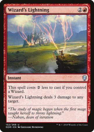 Wizard's Lightning [Dominaria] | Exor Games Summserside