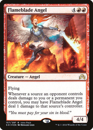 Flameblade Angel [Shadows over Innistrad Promos] | Exor Games Summserside