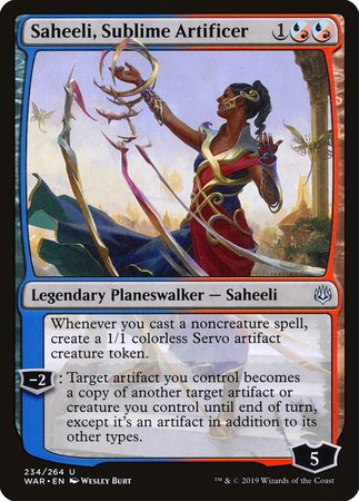 Saheeli, Sublime Artificer [War of the Spark] | Exor Games Summserside