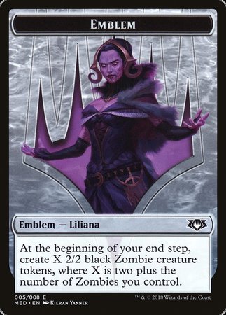 Emblem - Liliana, the Last Hope [Mythic Edition Tokens] | Exor Games Summserside