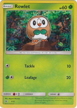 Rowlet (1/12) [McDonald's Promos: 2017 Collection] | Exor Games Summserside