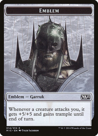 Emblem - Garruk, Apex Predator [Magic 2015 Tokens] | Exor Games Summserside