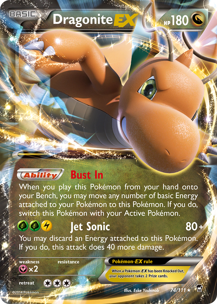 Dragonite EX (74/111) [XY: Furious Fists] | Exor Games Summserside