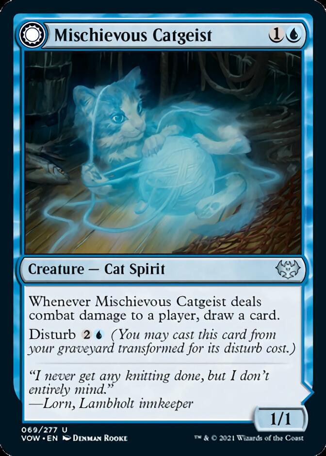 Mischievous Catgeist // Catlike Curiosity [Innistrad: Crimson Vow] | Exor Games Summserside