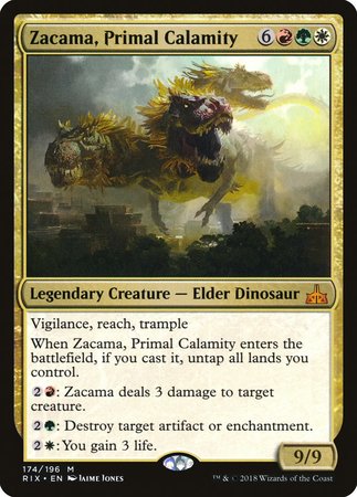 Zacama, Primal Calamity [Rivals of Ixalan] | Exor Games Summserside