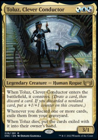 Toluz, Clever Conductor (Promo Pack) [Streets of New Capenna Promos] | Exor Games Summserside