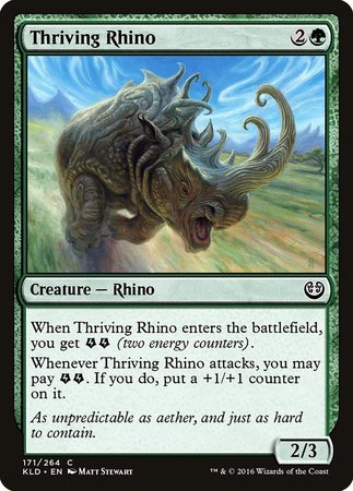 Thriving Rhino [Kaladesh] | Exor Games Summserside