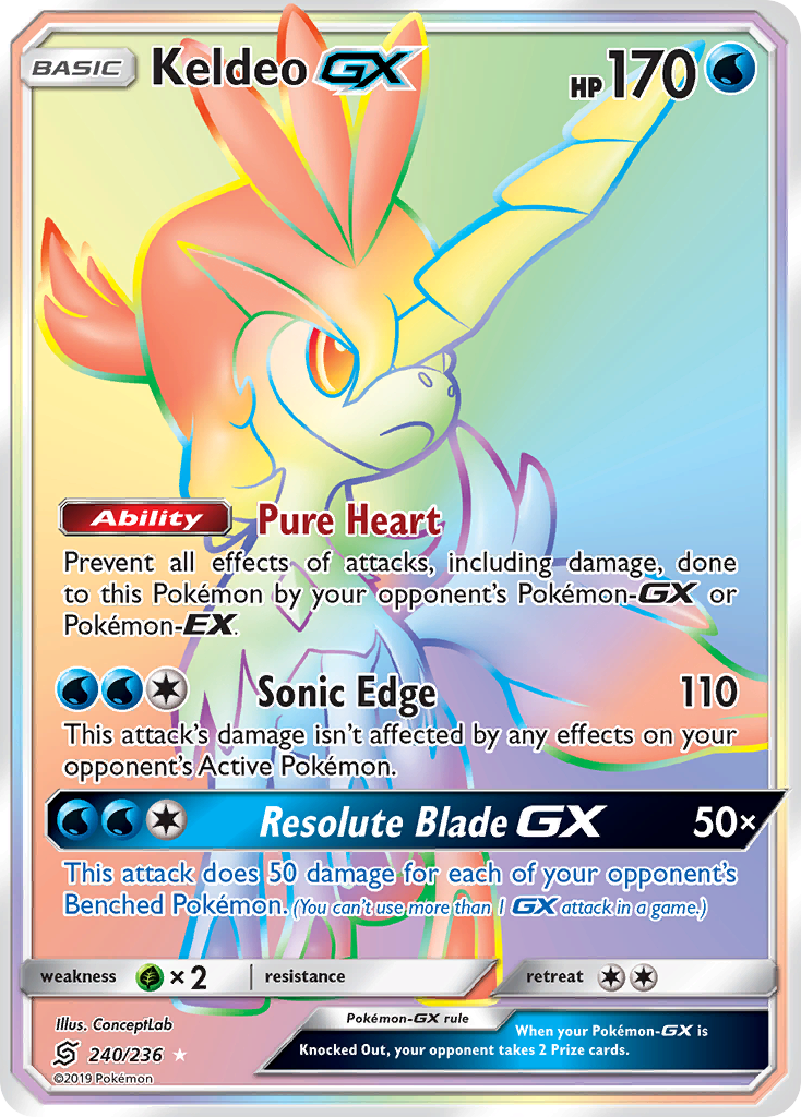 Keldeo GX (240/236) [Sun & Moon: Unified Minds] | Exor Games Summserside