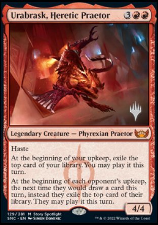 Urabrask, Heretic Praetor (Promo Pack) [Streets of New Capenna Promos] | Exor Games Summserside