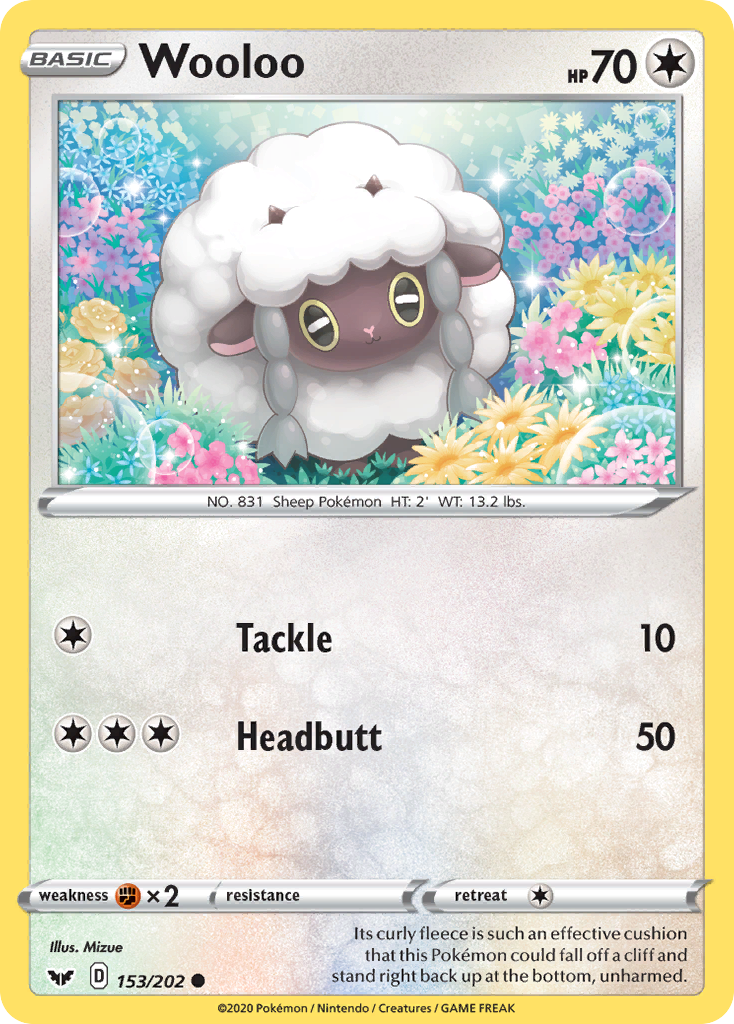 Wooloo (153/202) [Sword & Shield: Base Set] | Exor Games Summserside