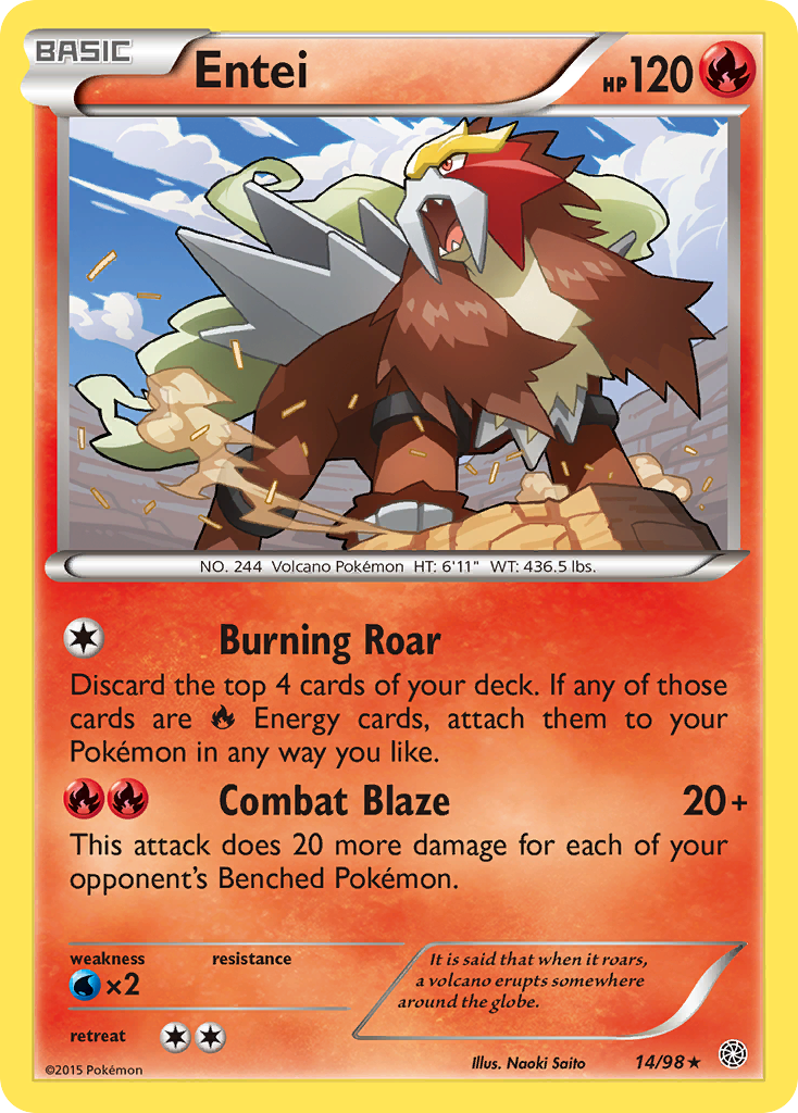 Entei (14/98) [XY: Ancient Origins] | Exor Games Summserside