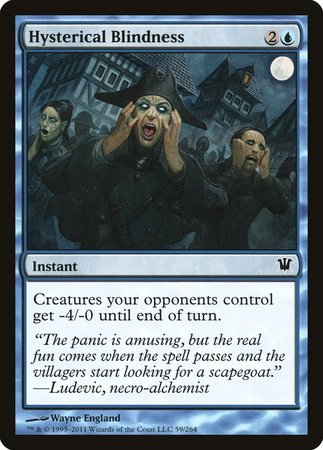 Hysterical Blindness [Innistrad] | Exor Games Summserside