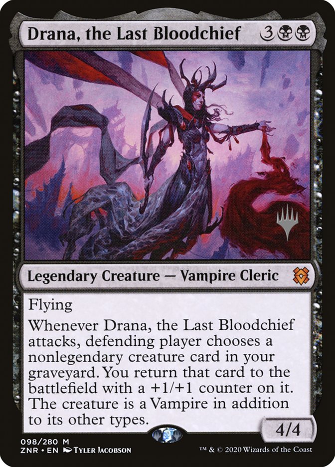 Drana, the Last Bloodchief (Promo Pack) [Zendikar Rising Promos] | Exor Games Summserside