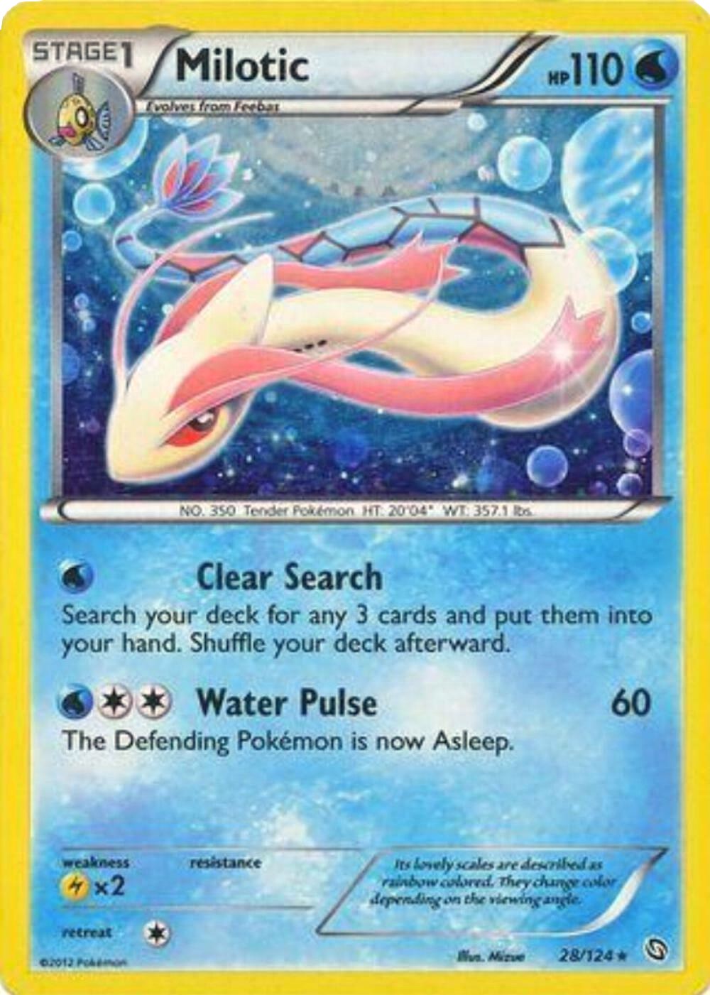 Milotic (28/124) (Cosmos Holo) [Black & White: Dragons Exalted] | Exor Games Summserside