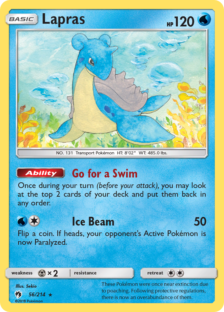 Lapras (56/214) [Sun & Moon: Lost Thunder] | Exor Games Summserside