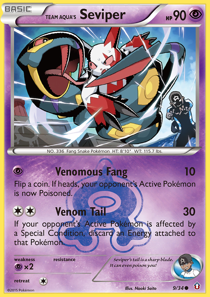 Team Aqua's Seviper (9/34) [XY: Double Crisis] | Exor Games Summserside